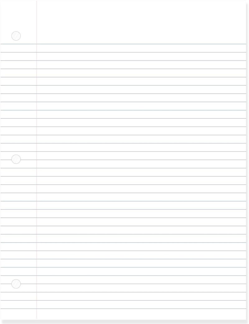 Mead Loose Leaf Paper, College Ruled Filler Notebook Paper, 8-1/2" x 11", 400 Sheets, Fits 3-Ring Binder (170046-ECM) - Image 2